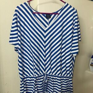 Blue and White Striped shirt